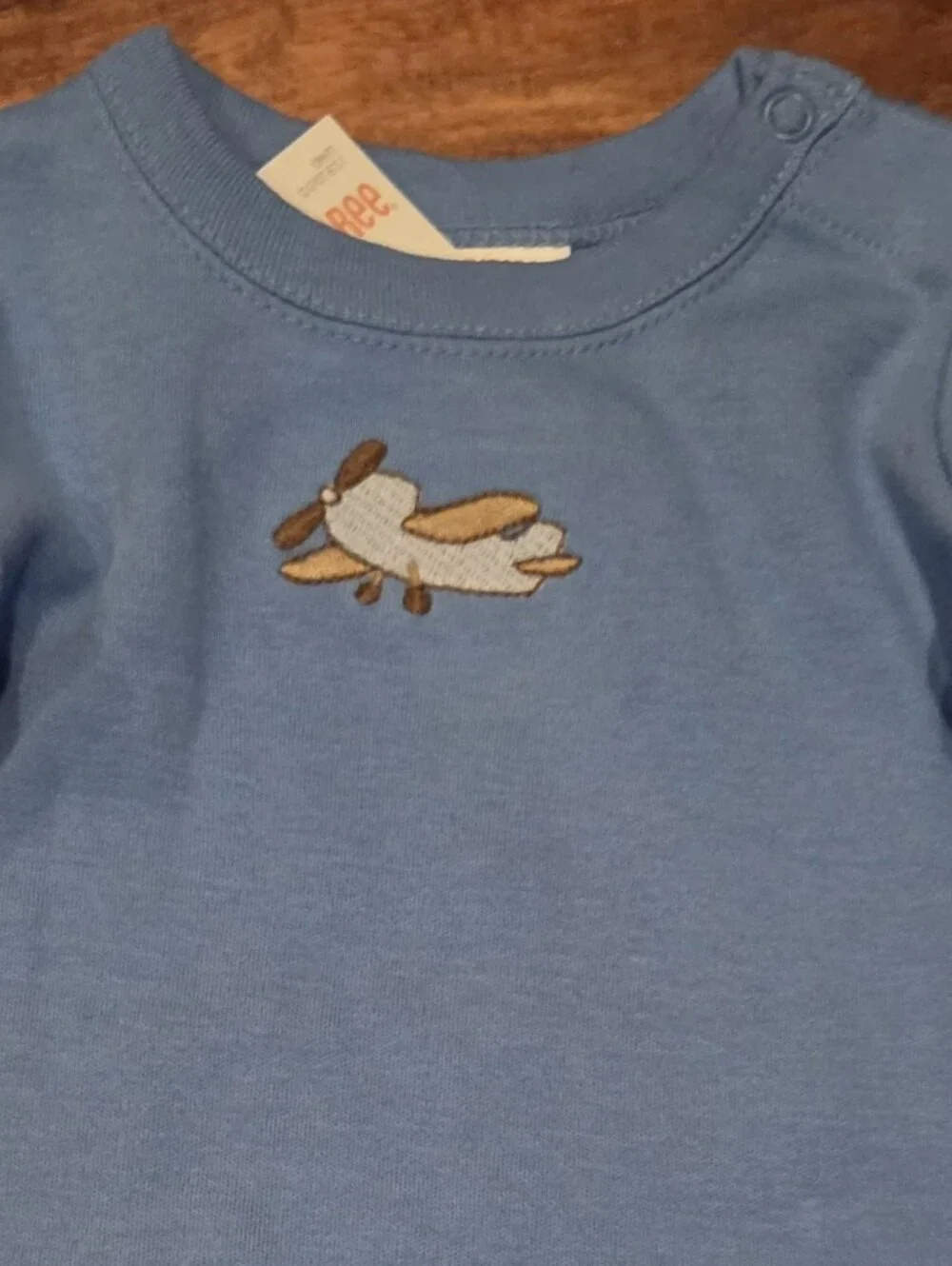 Gymboree NWT Newborn Blue Striped Airplane Bodyuit, Pants and Bib Set